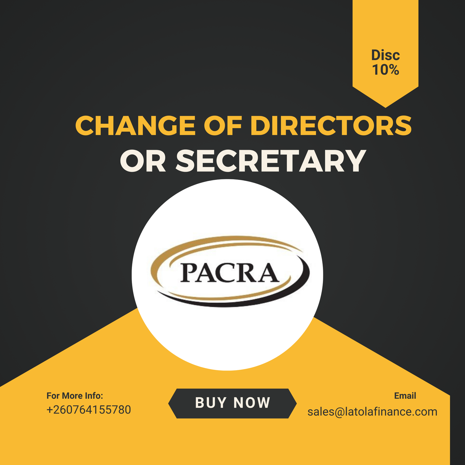 Change of Director (PACRA Filing)